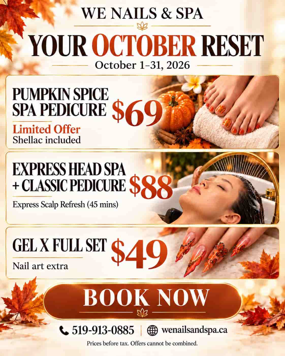 Special Promotion at We Nails and Spa